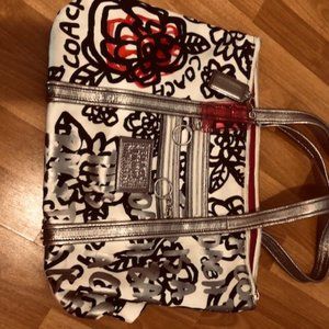 Coach Poppy Graffiti Tote